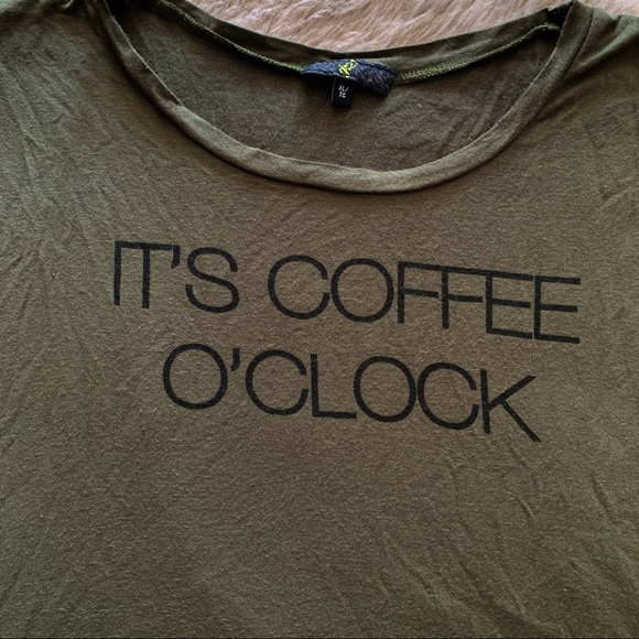 ☕️ 3/25$ Coffee O’Clock g:21 top - Picture 2 of 3